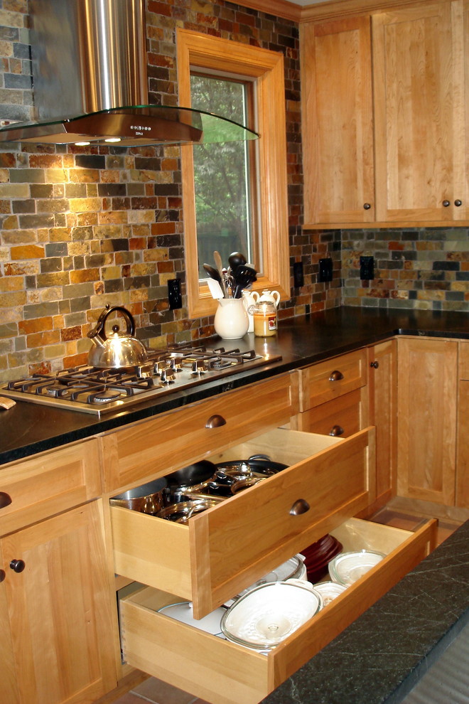 Rustic Kitchen Designs Kitchen Rustic with Cherry Cabinets Custom Cabinets