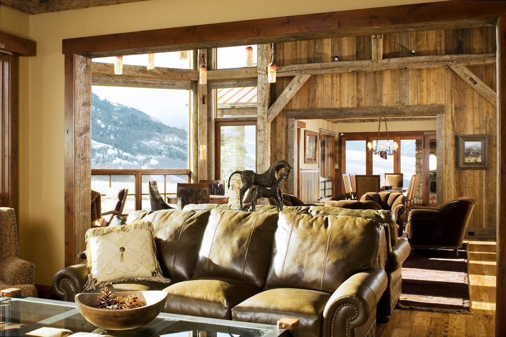 Rustic Pendant Lighting Family Room Rustic with Barn Wood Glass Coffee