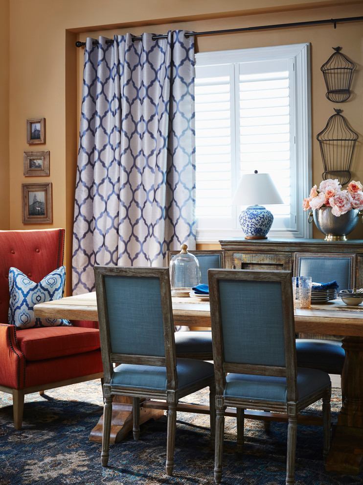 Rustic Picture Frames Dining Room Transitional with None 