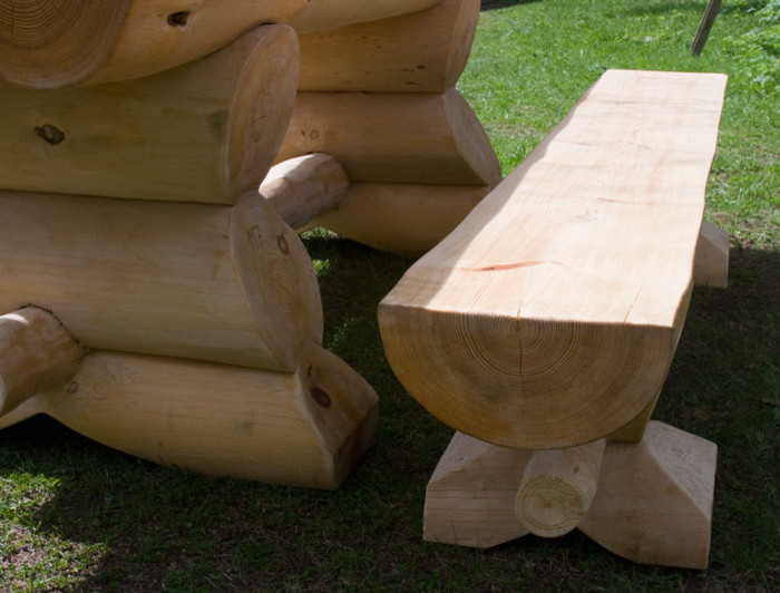 Rustic Pub Tables Spaces with Beer Garden Benches Beer1