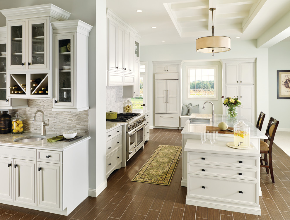 Rustic Wood Countertops Kitchen Traditional with None 