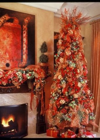 Santa Fe Decor Spaces Traditional with Christmas Christmas Decor Christmas1
