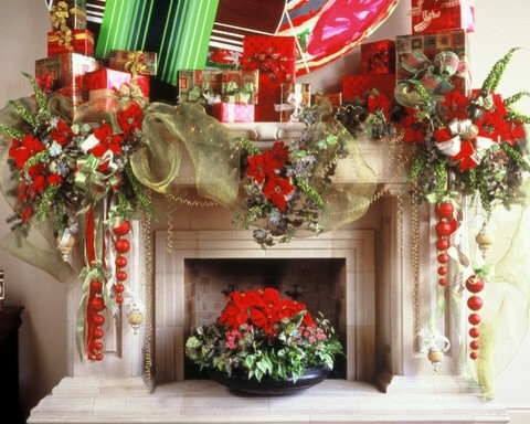 Santa Fe Decor Spaces Traditional with Christmas Christmas Decor Christmas4