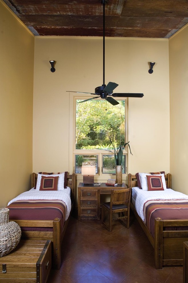 Scored Concrete Floors Bedroom Contemporary with Concrete Flooring Cream Wall