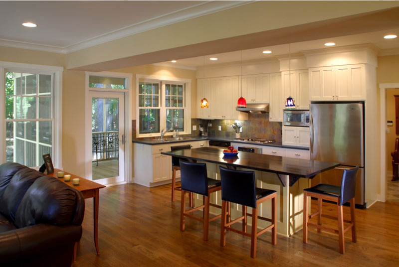 Screen Porch Plans Kitchen Traditional with Arts Crafts Bungalow Cabin