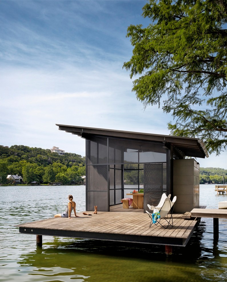 Screened in Deck Ideas Deck Contemporary with Deck Chairs Dining Dock