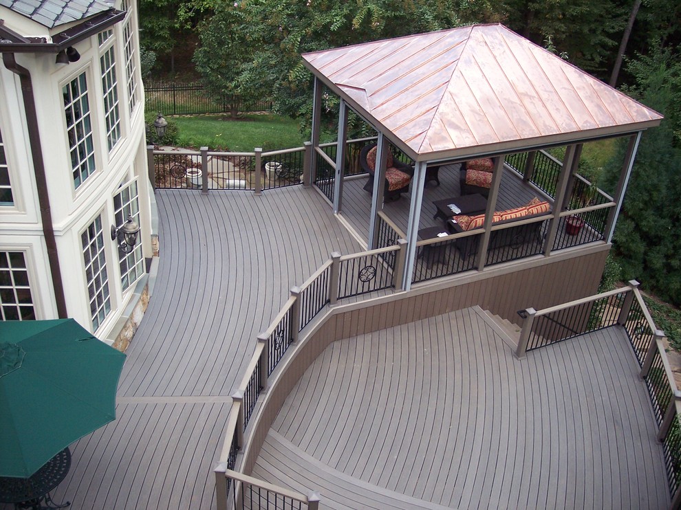 Screened in Gazebo Deck Traditional with American Deck Patio Baltimore