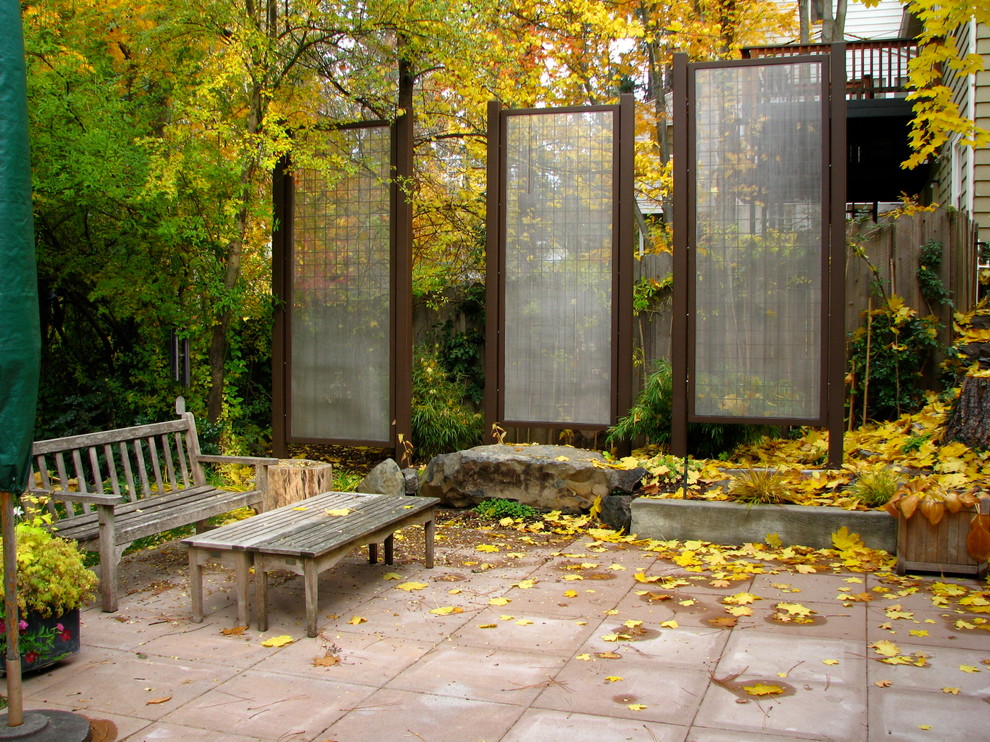 Screened Patio Ideas Patio Traditional with Bench Concrete Paving Outdoor