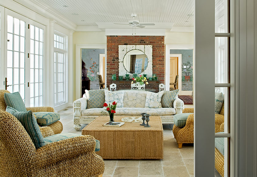 Seagrass Coffee Table Living Room Traditional with Accessory Rooms Add On