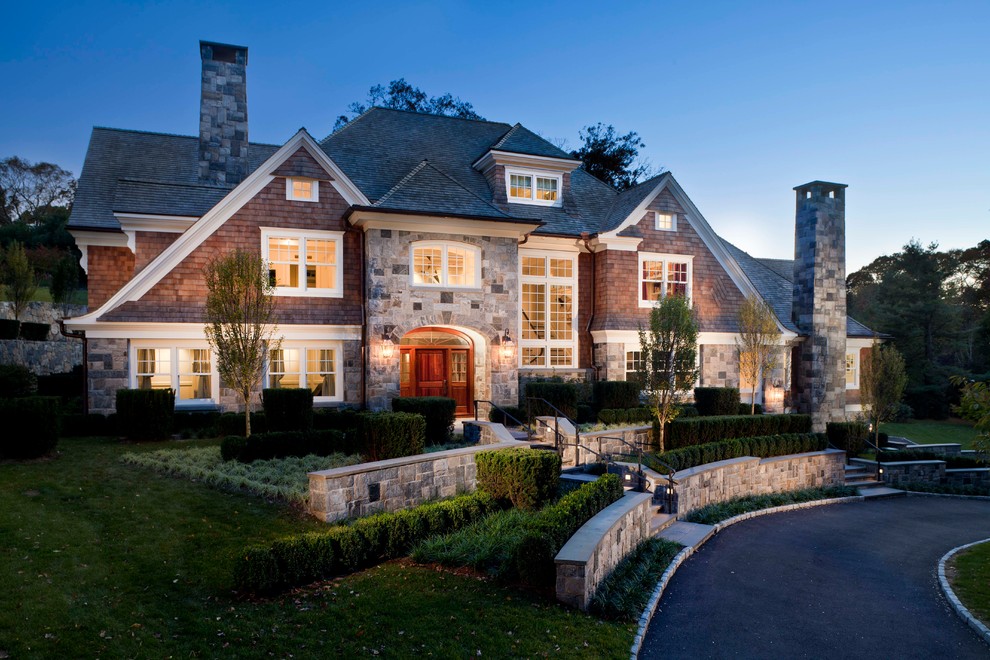 Seattle Architecture Firms Exterior Traditional with Front Yard Lawn Shingle