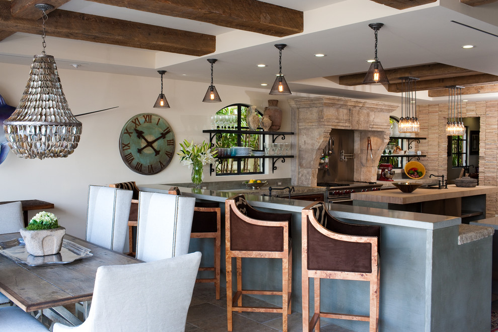 Seattle Architecture Firms Kitchen Transitional with Antique Biblical Stone