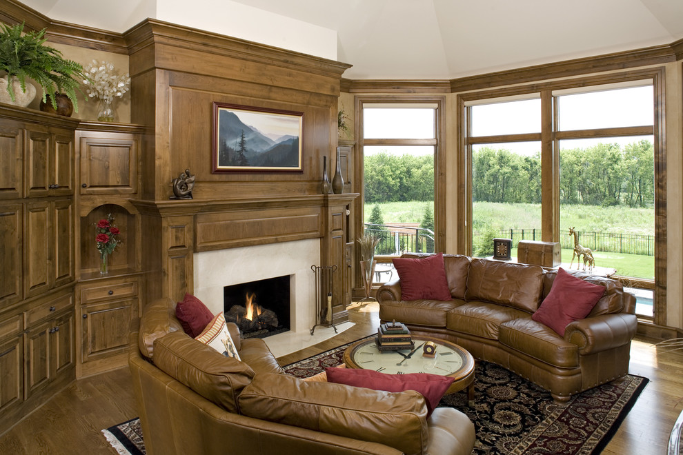 Semi Circle Couch Family Room Traditional with Alder Alder Cabinetry Alder1