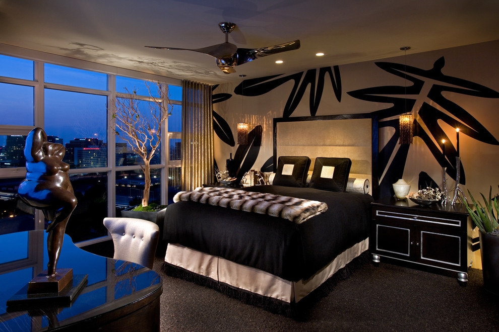 Sexy Bedroom Sets Bedroom Contemporary with Beige Curtain Beige Cushioned