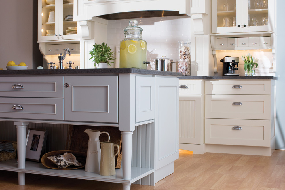 Shabby Chic Kitchen Cabinets Kitchen Eclectic with Accessories Accessory Airy American