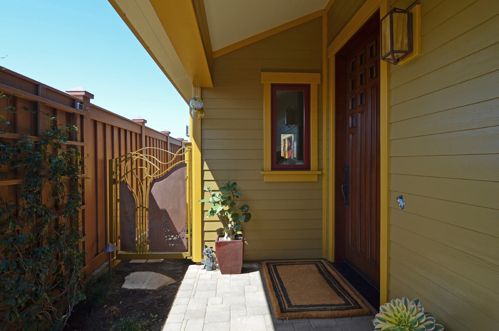 Shadow Box Fence Entry Craftsman with Craftsman 