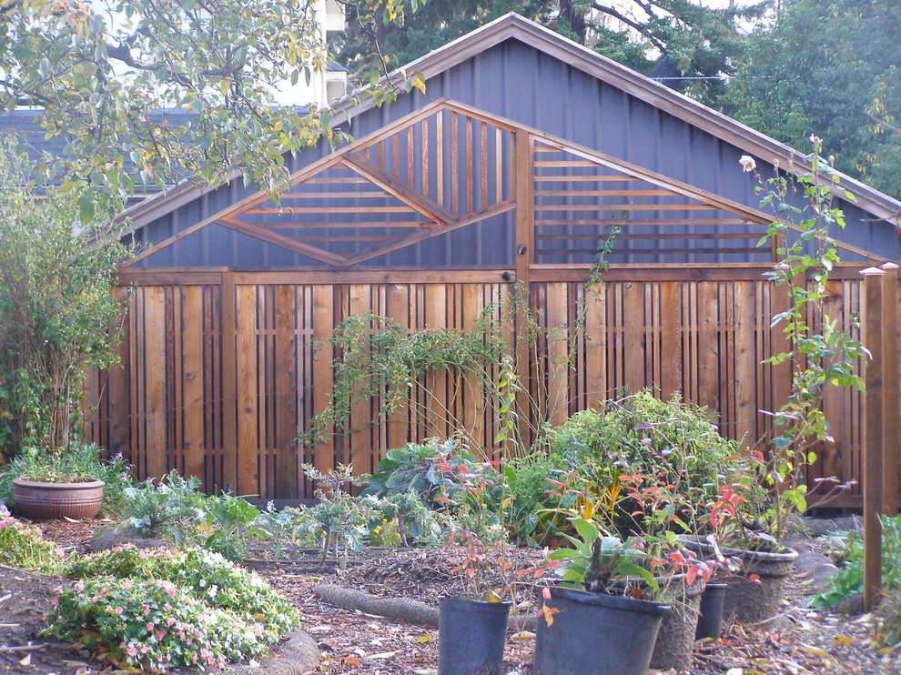 Shadow Box Fence Landscape with Cedar Fence Fence Trellis