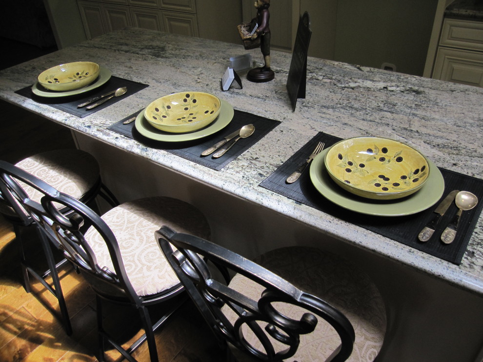Shallow Base Cabinets Kitchen Traditional with Contemporary Flip Home Redo