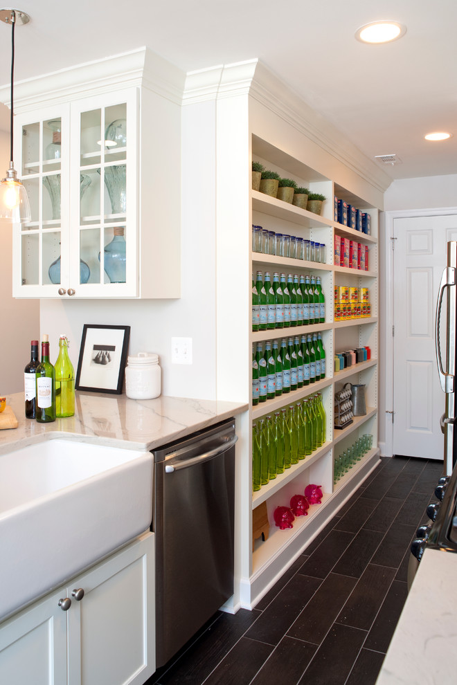 Shallow Bathroom Cabinet Kitchen Transitional with Apron Front Sink Farmhouse