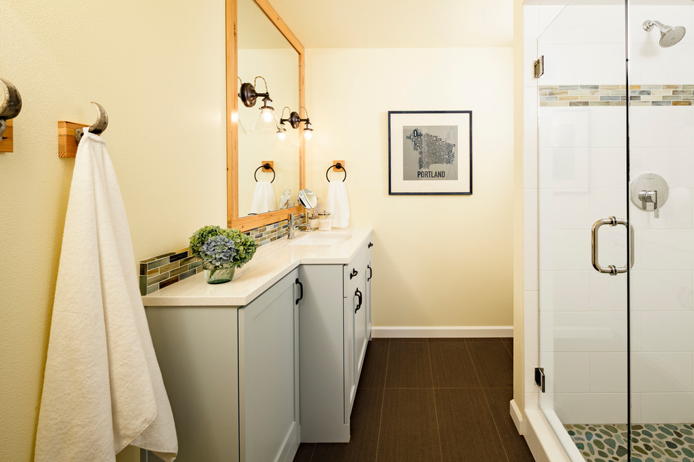 Shallow Storage Cabinet Bathroom Contemporary with Basement Bathroom Basement Remodel