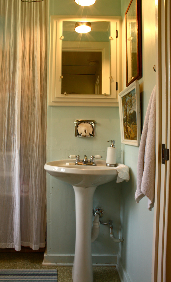 Sheer Shower Curtain Bathroom Traditional with None 