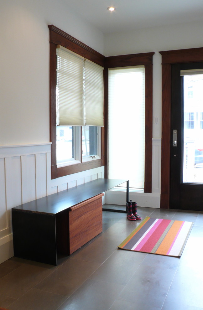 Shoe Bench Storage Entry Contemporary with Bench Board and Batten