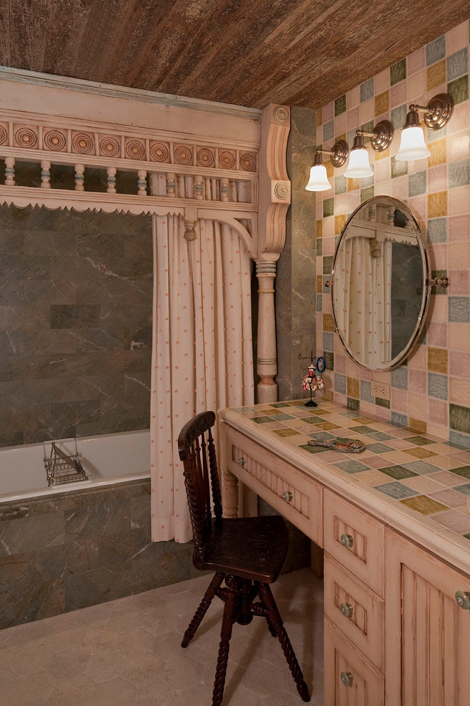 Shower Curtain Designs Bathroom Traditional with Bathroom Lighting and Vanity