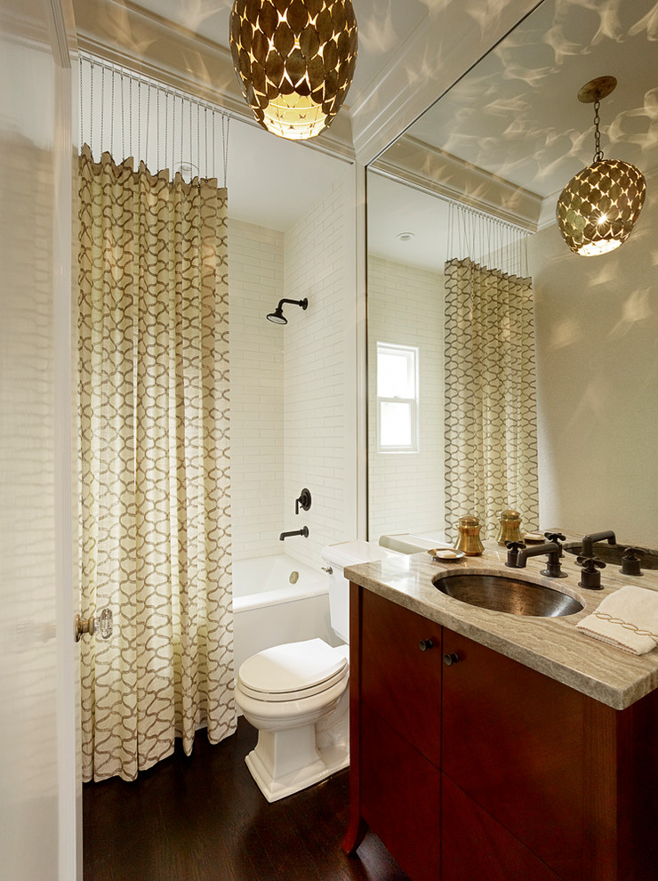Shower Curtain Ideas Bathroom Transitional with Contemporary Lighting Flat Panel