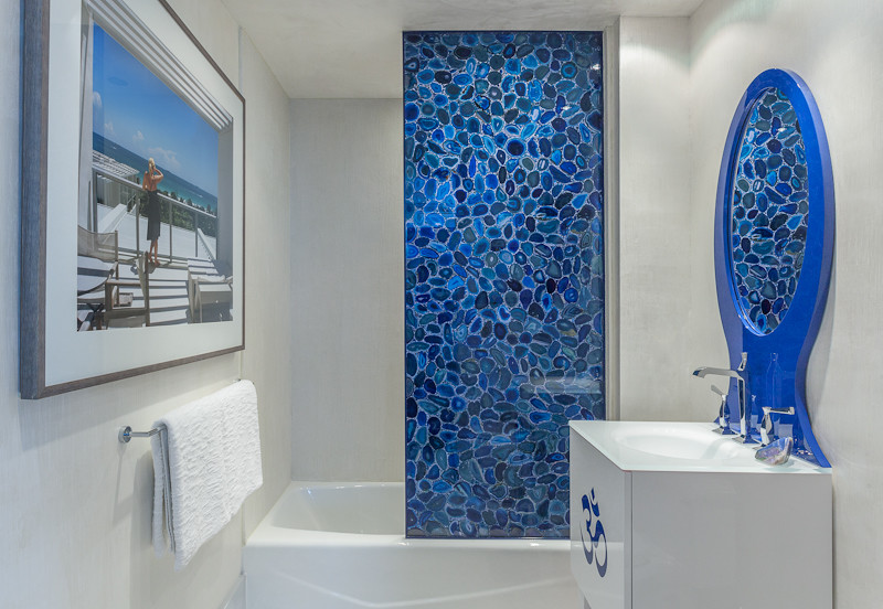 Shower Door Alternatives Bathroom Contemporary with None 