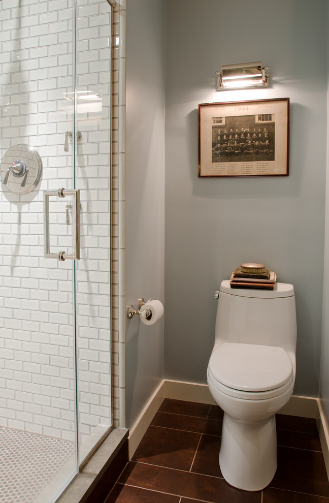 Shower Door Handles Bathroom Contemporary with Ann Sacks Pennyround Ann