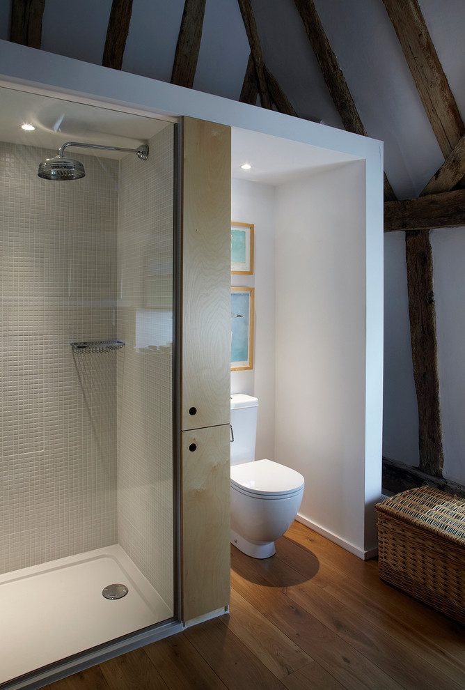 Shower Floor Pan Bathroom Eclectic with Barn Conversion Gray Shower