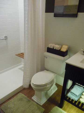 Shower Floor Pan Bathroom Eclectic with None 