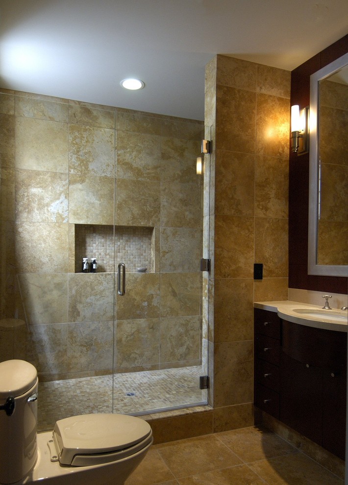 Shower Floor Tile Ideas Bathroom Contemporary with Bathroom Eclectic Noe Valley