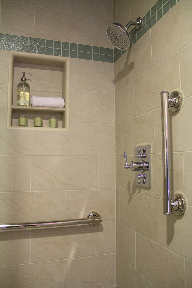 Shower Grab Bars Bathroom Contemporary with None 