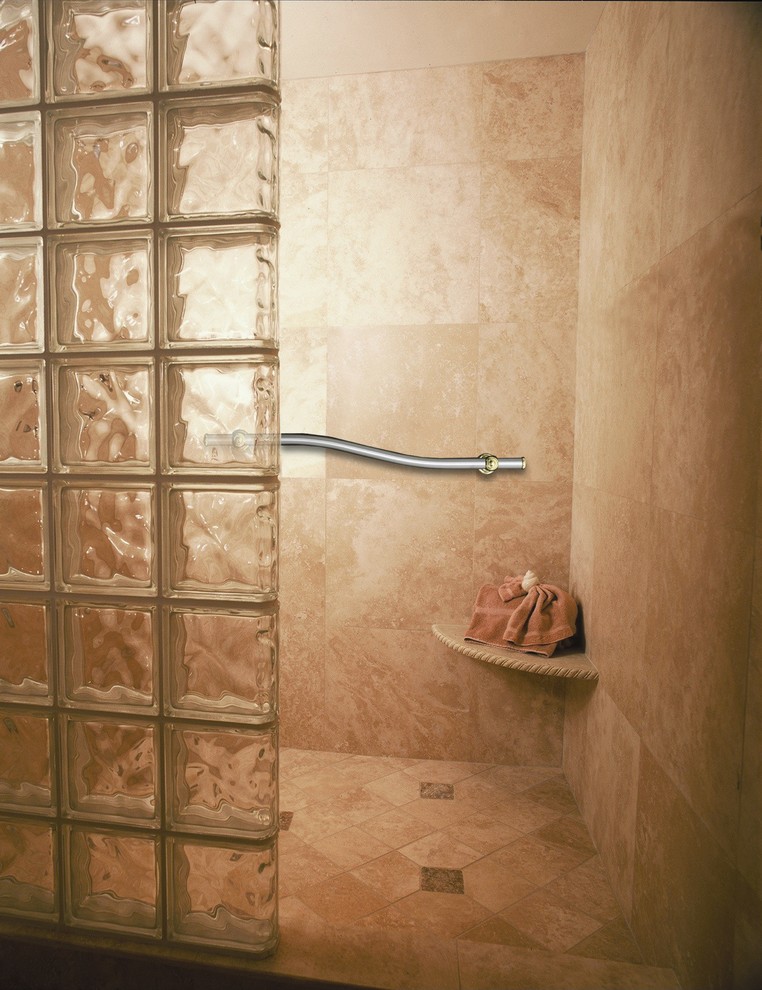 Shower Grab Bars Bathroom Traditional with Accessible Shower Decorative Grab