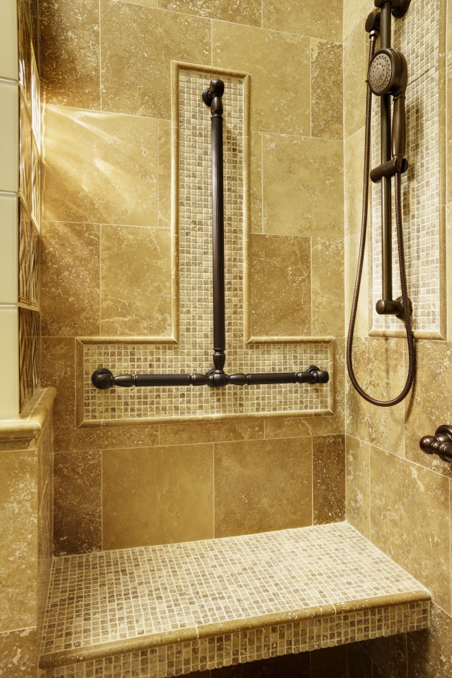Shower Grab Bars Bathroom Traditional with Bathroom Design Curb Less