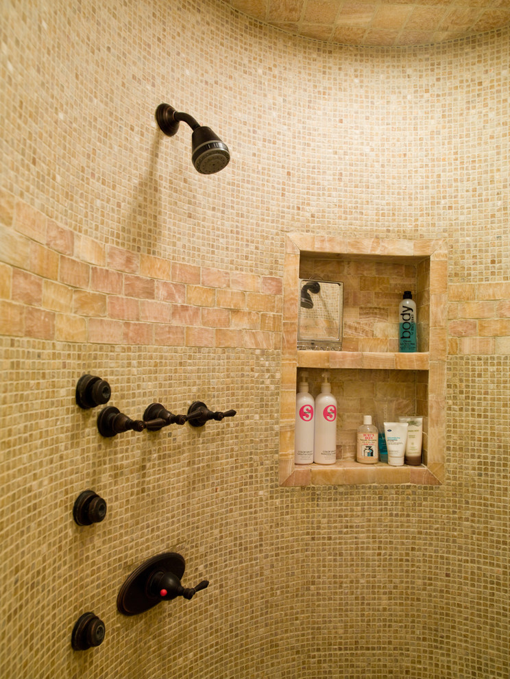 Shower Shampoo Holder Bathroom Contemporary with Bath Fixtures Built In