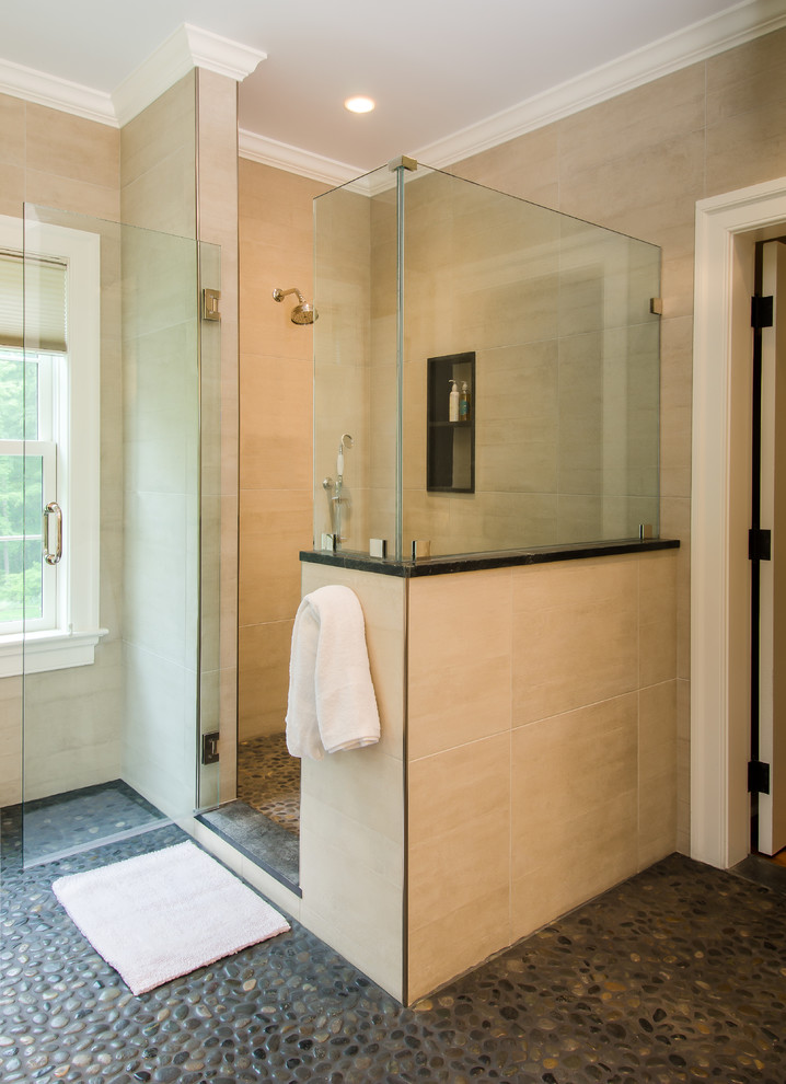 Shower Stall Designs Bathroom Traditional with None 