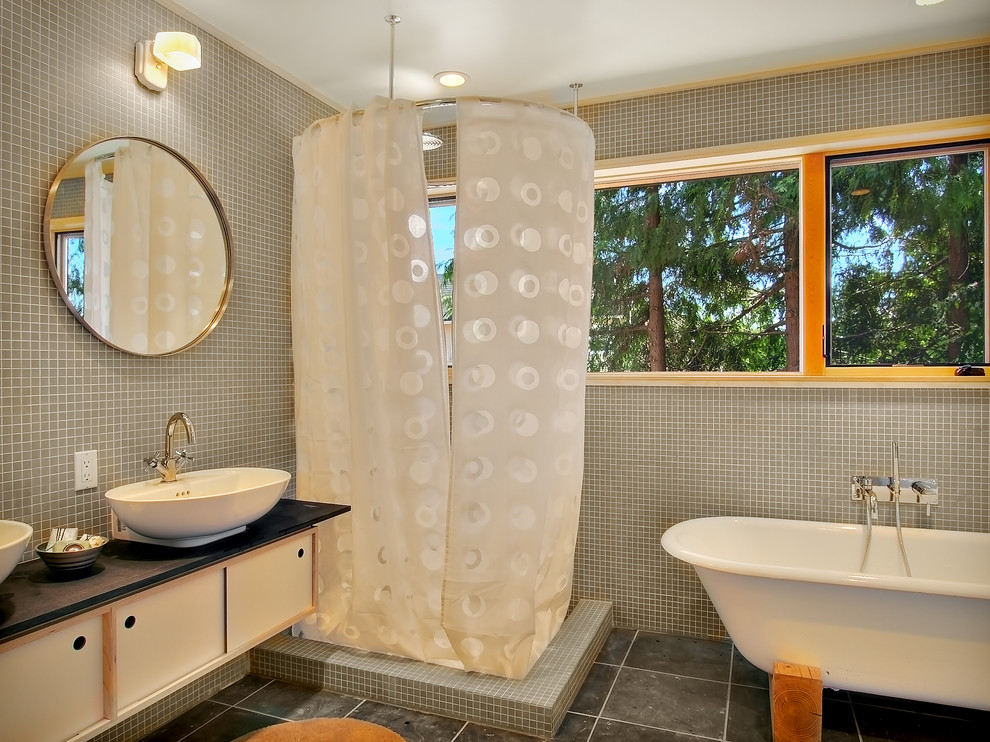 Shower Stall Remodel Bathroom Modern with Ceiling Lighting Corner Shower
