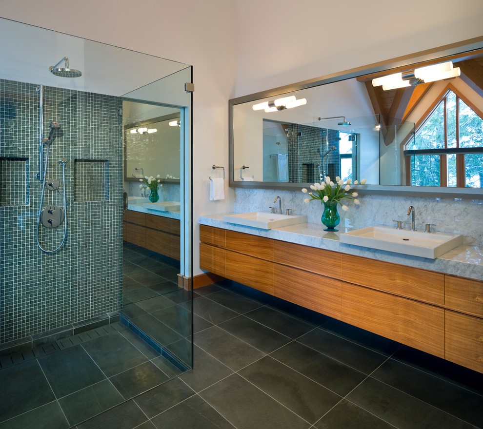 Shower Tile Floor Bathroom Contemporary with Architecture Baseboards Bathroom Lighting