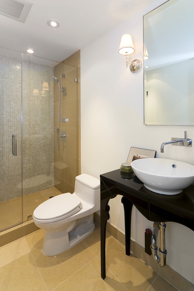 Showers for Small Bathrooms Bathroom Traditional with Floor Tiles Glass Shower