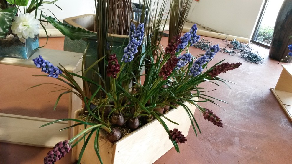 Silk Flower Arrangements Hall Contemporary with Addison Allen Artificial Flowers