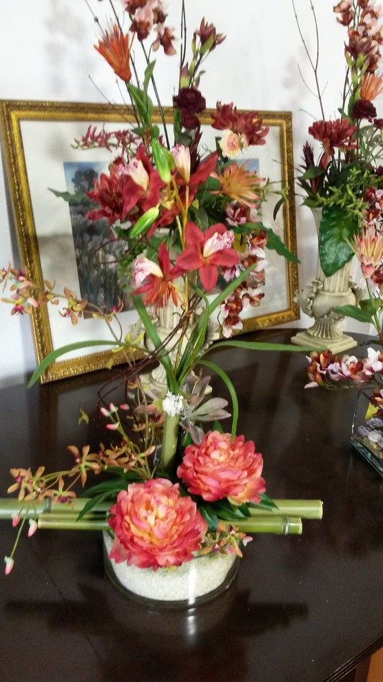 Silk Flower Arrangements Spaces Tropical with Addison Allen Artificial Flower