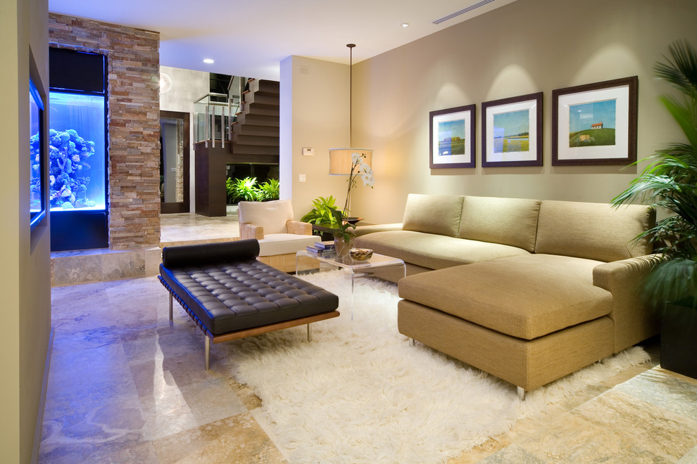 Single Cushion Sofa Living Room Modern with Accent Lighting Acrylic Coffee