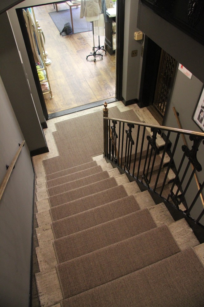 Sisal Stair Runner Staircase Traditional with Custom Stair Runner Sisal