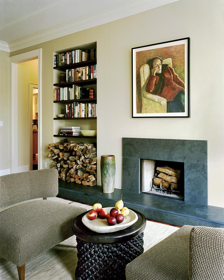 Slate Fireplace Hearth Living Room Contemporary with Fireplace Stone 