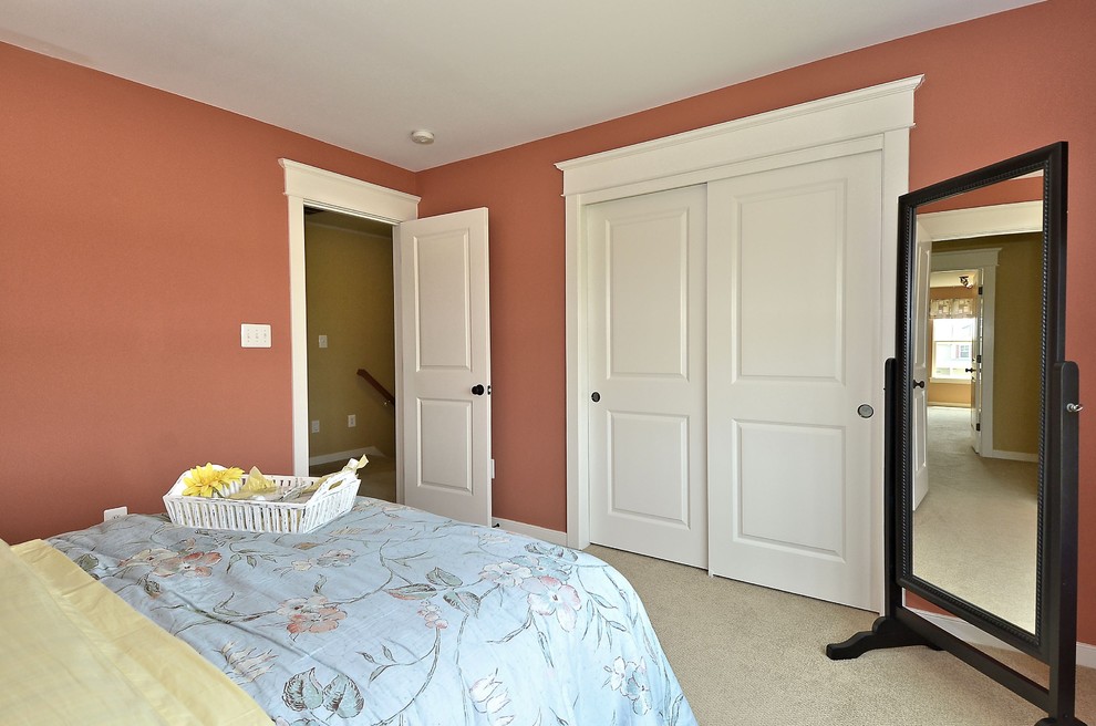 Sliding Closet Door Bedroom Craftsman with None 