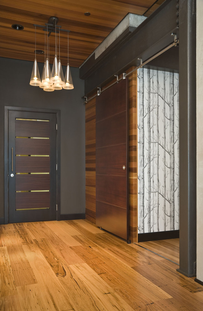 Sliding Interior Doors Entry Contemporary with Accent Wall Barn Door