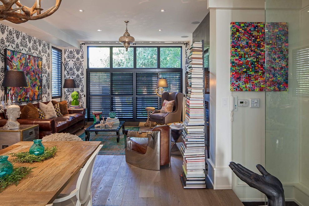 Sliding Plantation Shutters Living Room Eclectic with Antler Chandelier Area Rug