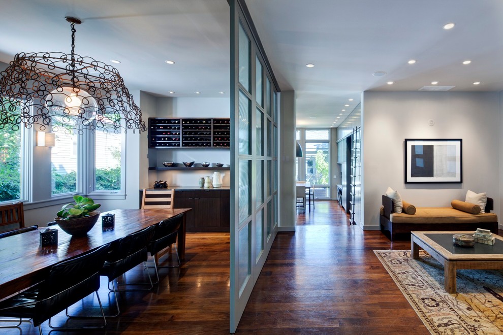 Sliding Room Dividers Dining Room Contemporary with Area Rug Bolsters Coffee