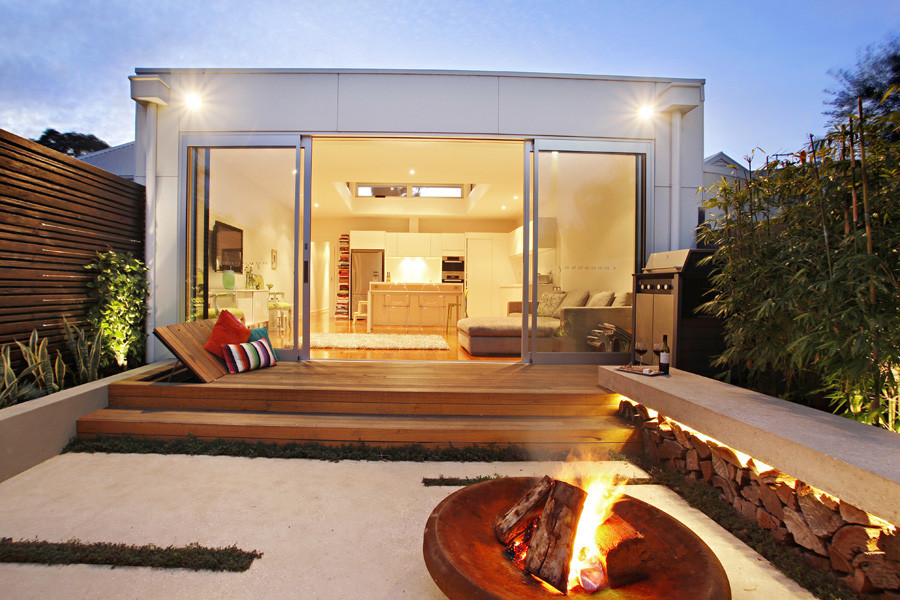 Small Backyard Decks Patio Contemporary with None 1